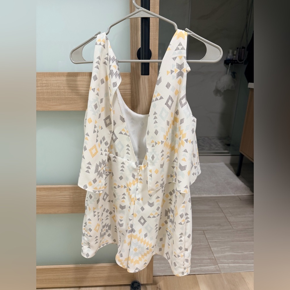 Zara Multicolor Geometric Pattern jumpsuit - Picture 2 of 3